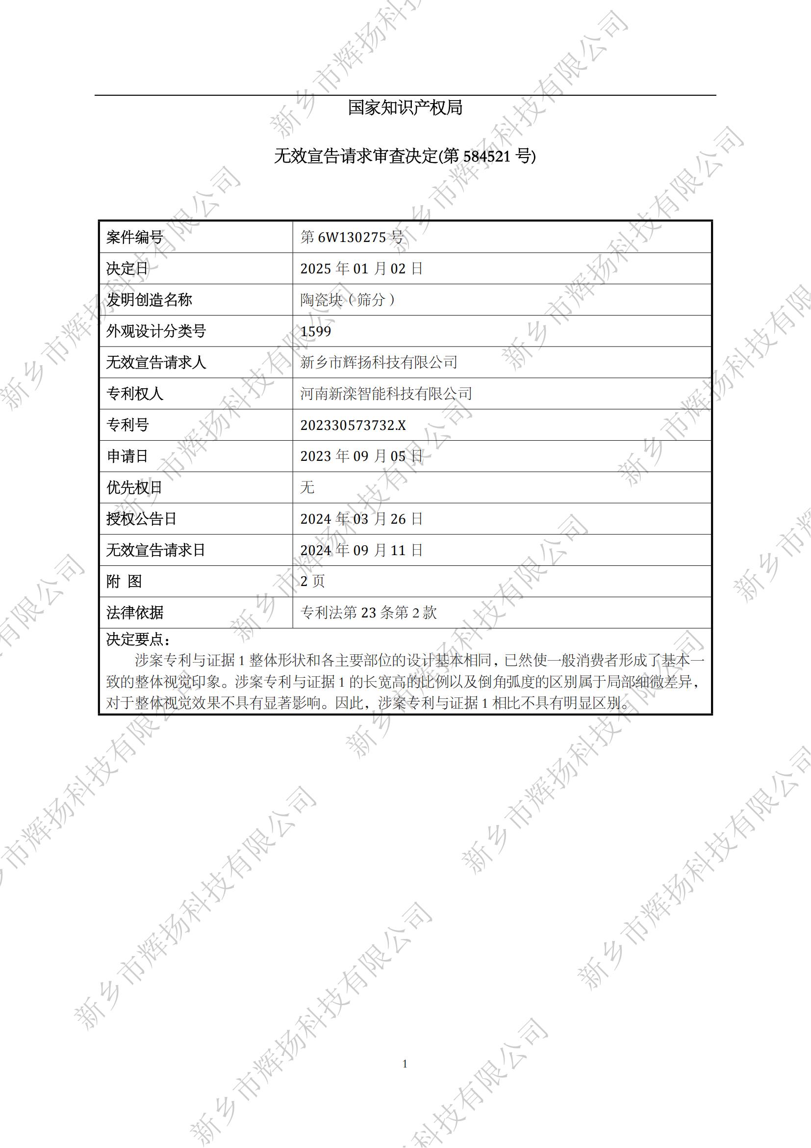 1750206231876053.jpg 202330573732X-无效宣告决定书-辉扬_01.jpg